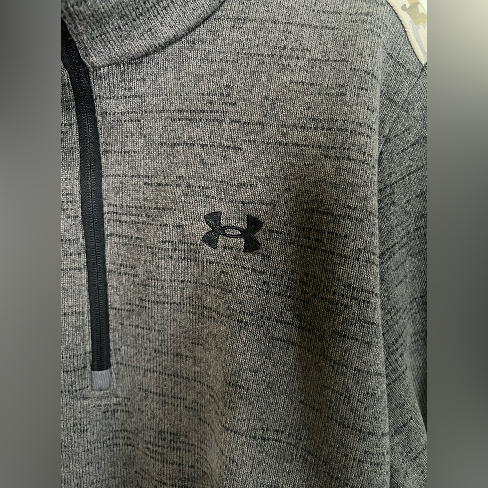 NWT Under Armour UA Specialist Camo Knit Pullover Quarter Zip 2XL - Picture 6 of 11